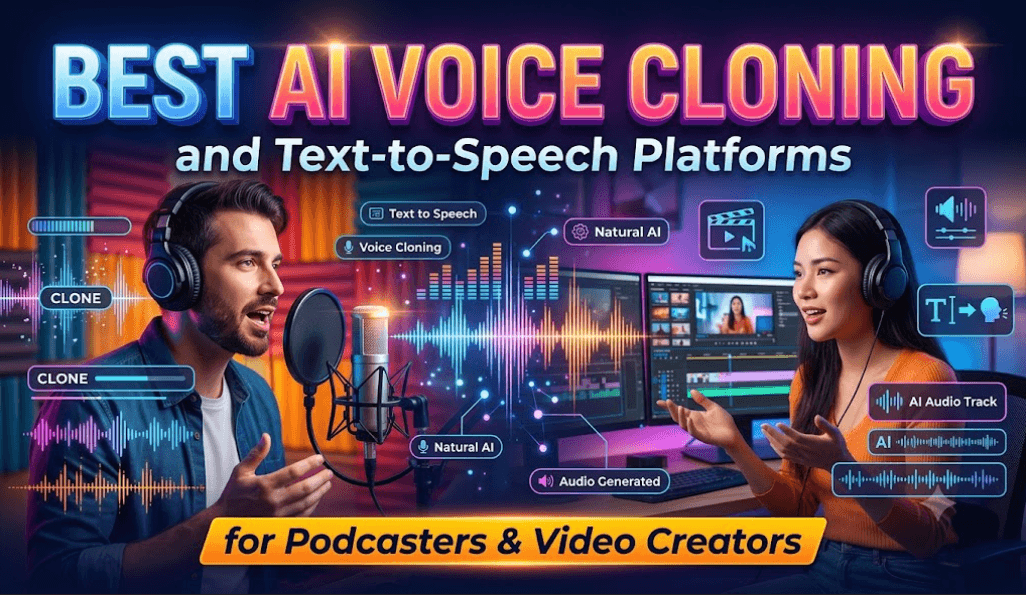 Best AI Voice Cloning and Text-to-Speech Platforms for Podcasters and Video Creators