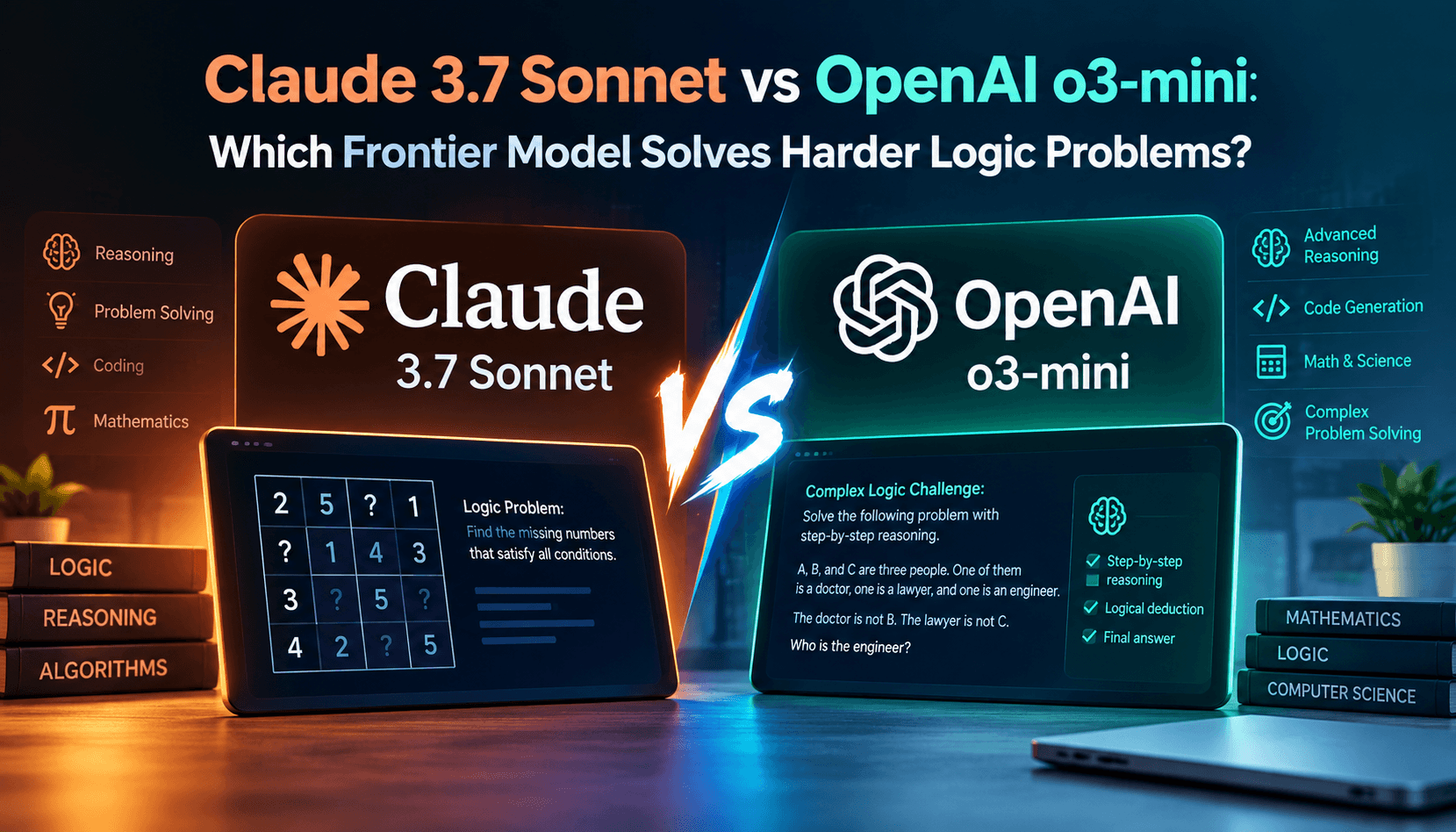 Claude 3.7 Sonnet vs OpenAI o3-mini: Which Frontier Model Solves Harder Logic Problems?
