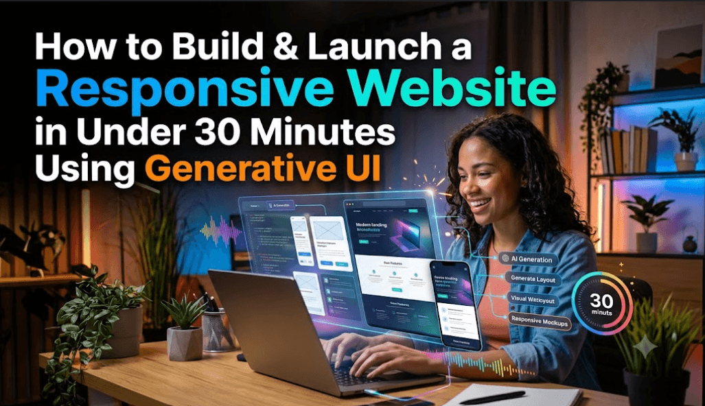 How to Build and Launch a Responsive Website in Under 30 Minutes Using Generative UI