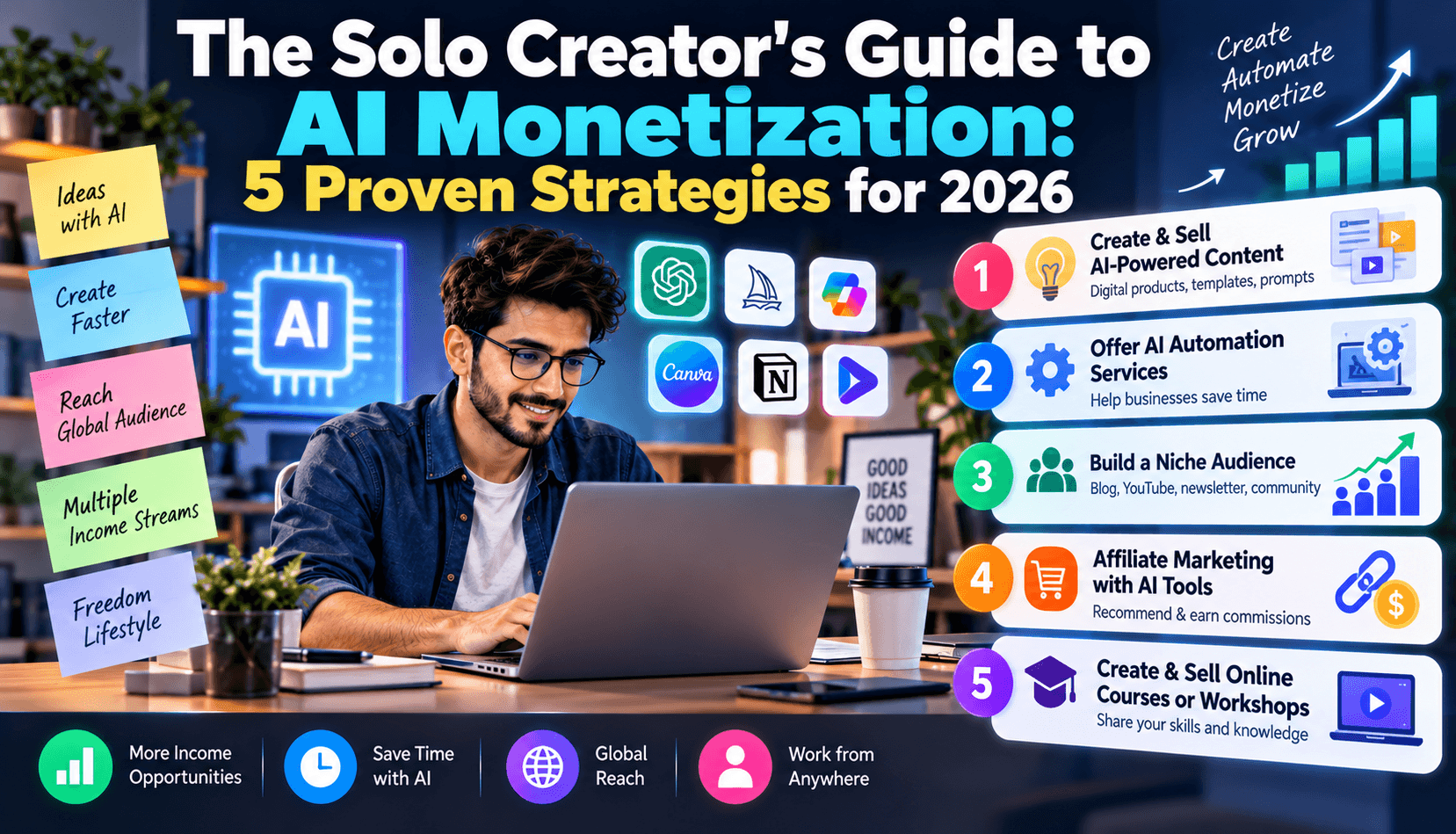 The Solo Creator's Guide to AI Monetization: 5 Proven Strategies for 2026